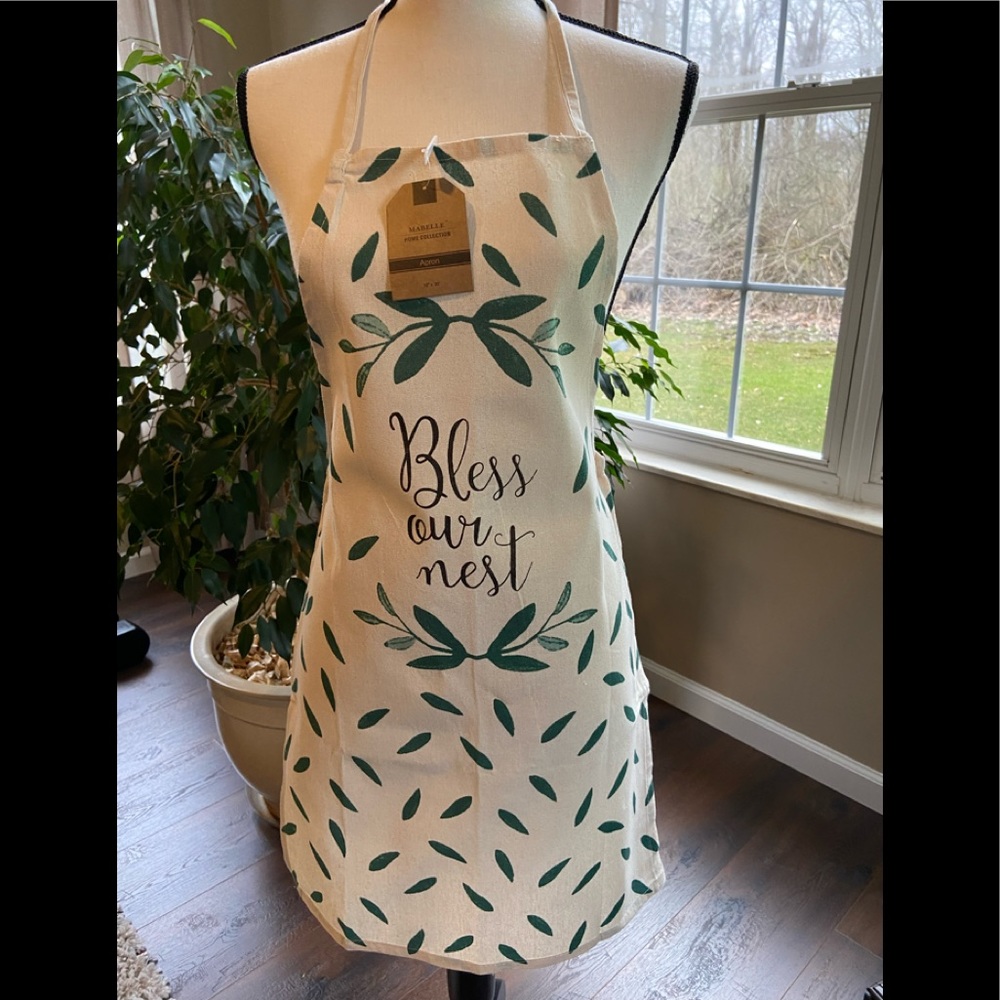 Mabelle “Bless Our Nest” Apron NEW WITH TAGS
